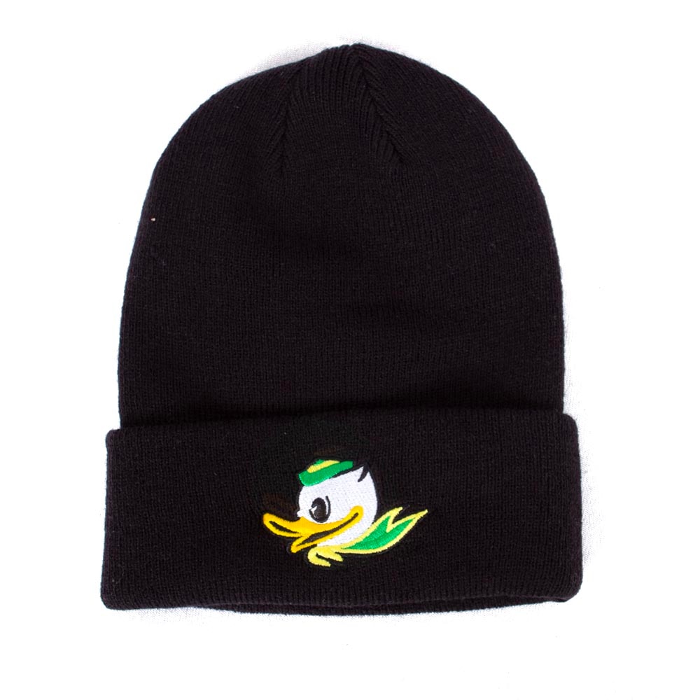 Fighting Duck, Nike, Black, Beanie, Acrylic, Accessories, Youth, Rolled Cuff, Hat, 859359